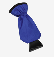Gant de grattoir de fenêtre de voiture à prise chaude imperméable imprimé outil de nettoyage de glace de déneigement pour cadeau promotionnel d'affaires de glace de neige