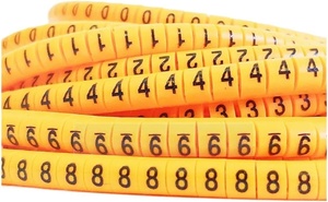 Quản lý PVC dây tổ chức tay áo EC-0 EC-1 1000 cái Cáp đánh dấu przewodow ec0 9 màu dây bảo vệ Clip dây cáp - Product Image 2