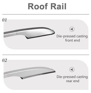 Meilleures ventes : Paniers de toit et barres de toit en aluminium, taille OEM, argent/noir, pour porte-bagages de voiture - Product Image 3