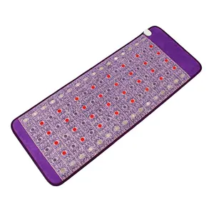 红外PEMF热治疗垫翡翠电气石紫水晶加热床垫