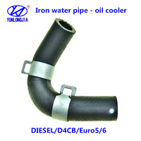 Pour HYUNDAI H-1 GRAND STAREX IMAX ILOAD D4CB moteur Diesel radiateur d'huile refroidisseur tuyau de raccordement tuyau d'eau en caoutchouc 25462 4A700