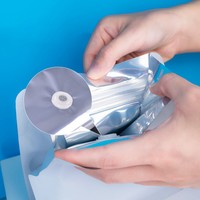 Bolsa Universal para Granos de Café, Octogonal, Sellada, de Grado Alimenticio, Autoportante, con Cierre Ziplock y Válvula, de Aluminio, para Supermercados