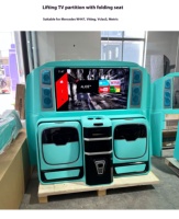 Partition TV prix usine avec tiroir électrique à siège pliant Smart TV de 42 pieds pour pièces de performance Vito V Class Sprinter Hiace