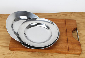 Bandeja para Servir de Acero Inoxidable, Ecológica, Apta para Lavavajillas, Multifuncional, Plana y Profunda, para Barbacoa, Dumplings, para Cafetería - Product Image 3