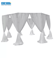 ESI réglable stand d'exposition toile de fond support extérieur intérieur fleur mur rideau fête de mariage événement décoration tuyau et drapé
