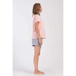 Conjunto de Pijama para Mujer, Talla XXL, Cuello Redondo, Manga Corta, Chaqueta Ovalada, Cómodo - Product Image 2