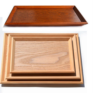 Japanese Style Solid Wood Slanted <b>Tray</b> Brown Natural Wood <b>Tea</b> <b>Tray</b> Serving <b>Tray</b> Hotel Supplies Factory Wholesale - Product Image 1