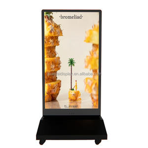 Digitale Werbeanzeige 43/55 Zoll Highlight 2000 Nits Outdoor Wasserdichter Miet-Rotationsdisplay-Ständer Poster LED-Kiosk - Product Image 3