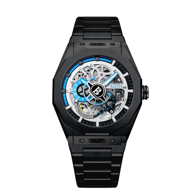 Bonest Gatti Japan Movement Watches Automatic Mechanical Butterfly Waterproof Business Wrist Watch BG7601-S6