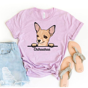 Camiseta con diseño de perro chihuahua espiando - Product Image 2