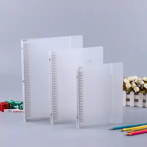 Özel baskılı logo plastik PVC şeffaf dosya klasörü buzlu bağlayıcı