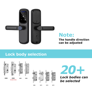 Qunn Thông Minh Không Dây Key Vân Tay Cửa Khóa Tuya Thông Minh Cửa Khóa Tttlock Cho Cửa Gỗ Mật Khẩu Kỹ Thuật Số Thẻ <span class=keywords><strong>Wifi</strong></span> Mạng - Product Image 4