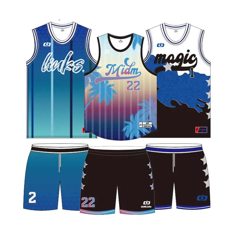 Camisa de basquete masculina de alta qualidade, roupa de basquete costurada, uniforme esportivo americano, novidade da temporada