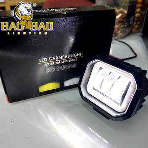 Luz de Trabajo LED BAOBAO Blanca y Amarilla de Plástico y Aluminio, Luces Auxiliares de Trabajo con 3 Lentes Xemon LED STAR PLUS para JEEP SUV - Product Image 2