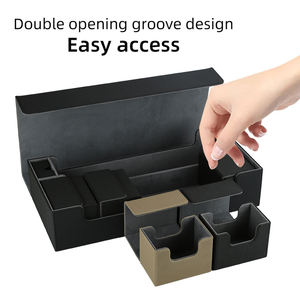 Caja de Cartas de Cuero PU de Gran Capacidad para Más de 600 Cartas, Portátil y Personalizable, Almacenamiento de Cartas Coleccionables para Juegos de Mesa y Juegos de Cartón - Product Image 3