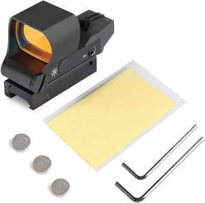 Retícula múltiple Reflex Red <span class=keywords><strong>Dot</strong></span> Sight con interruptor electrónico de montaje de 20mm, éxito de ventas en <span class=keywords><strong>Amazon</strong></span> - Product Image 4