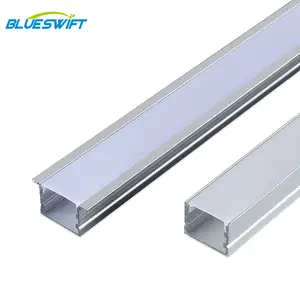 Support de lampe magnétique créatif Largeur en aluminium 1M Rail de rail magnétique LED encastré au plafond