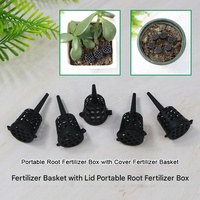 Panier à engrais en plastique durable pour jardinage domestique, boîte à racines, pot à bonsaï, outils portables