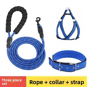 Harnes anjing poliester modis untuk anjing kecil besar pengambil Emas Teddy anak anjing pola Solid tali Jalan empuk semua ukuran - Product Image 3