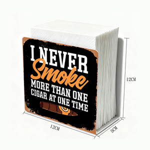 Porte-serviettes en métal personnalisé professionnel et pratique, décoration de table pour bar, club, man <span class=keywords><strong>cave</strong></span> et maison, série cigares, porte-serviettes carré - Product Image 3