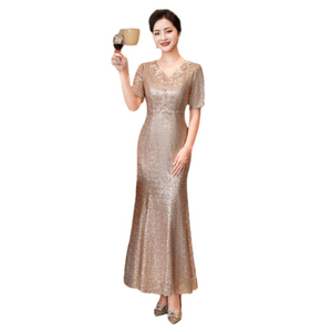 Elegante <span class=keywords><strong>Abito</strong></span> Traspirante <span class=keywords><strong>da</strong></span> Madre della <span class=keywords><strong>Sposa</strong></span> 2025 Lunghezza <span class=keywords><strong>Midi</strong></span> per Ricevimento di Nozze - Product Image 3