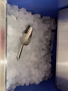 Machine à glaçons <span class=keywords><strong>en</strong></span> cubes, petite machine à glaçons carrés avec <span class=keywords><strong>bac</strong></span> de stockage de 30 kg pour bar, café, 220V CE - Product Image 6