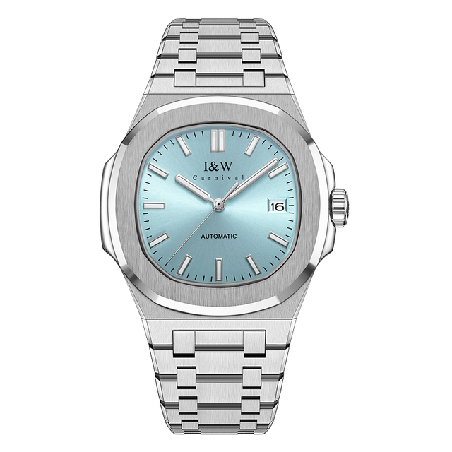 CARNIVAL Luxury Automatic Mechanical Wrist Watch for Men 30M Waterproof Stainless Steel Luminous Reloj for Business Seiko