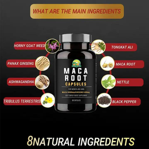 Integratore Erboristico OEM con Etichetta Privata, Capsule di Radice di Maca Nera per Potenziamento Maschile e Ingrandimento Glutei e Fianchi Femminili - Product Image 6