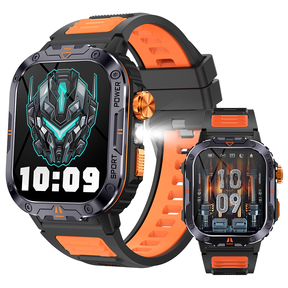 NX20 Relojes Outdoor Sport Smart Watch 2'' BT Call Heart Rate Sleep Monitoring Local Recording Smartwatch with Flashlight 2025