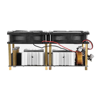 1800W/2500W 12 V-48 V Pemanas Induksi ZVS Pemanasan PCB Papan Modul Flyback Driver dengan Koil Dual Fan Power Supply Kit DIY