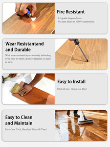 Sử dụng thương mại phong cách hiện đại 12 mét HDF xương cá sàn Laminate AC5 Matte cho khách sạn nhà bếp phòng khách bệnh viện không thấm nước - Product Image 5