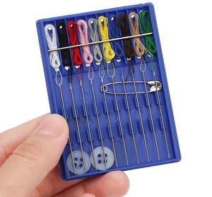 Kit de couture miniature en gros, outils portables de voyage pour la réparation, avec 10 fils de couleurs, boutons et épingles de sûreté, idéal pour les hôtels de luxe - Product Image 3