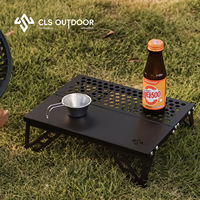 Table pliante miniature moderne pour l'extérieur, ultra-légère, portable, petite table à thé, barbecue, alpinisme, pique-nique, pour une seule personne