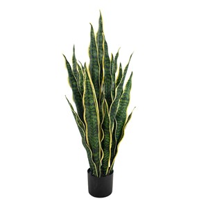 Planta Artificial <span class=keywords><strong>de</strong></span> Sansevieria en Maceta, Tacto Real, para Decoración Moderna del Hogar, Oficina u Hotel - Product Image 5
