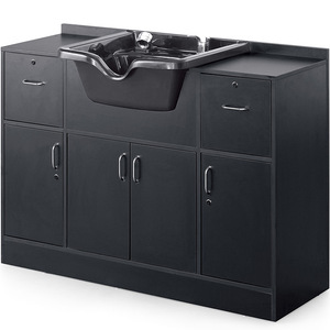 Mueble de peluquería Dongpin Beauty Shampoo Cabinet Unit 6018 con lavabo y cajones para uso comercial - Product Image 1