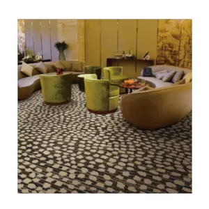 2024 קאילי דפוס מותאם אישית שטיח ארוג מרובע 80% צמר 20% שטיח ניילון למלון תפילה לשימוש ביתי טכניקת חיתוך ערימה