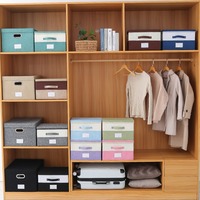 Contenedor de Almacenamiento Plegable Rectangular Personalizado con Asa, Caja de Almacenamiento de Tela OEM de Fábrica para Organizar Ropa, Libros, Archivos y Juguetes