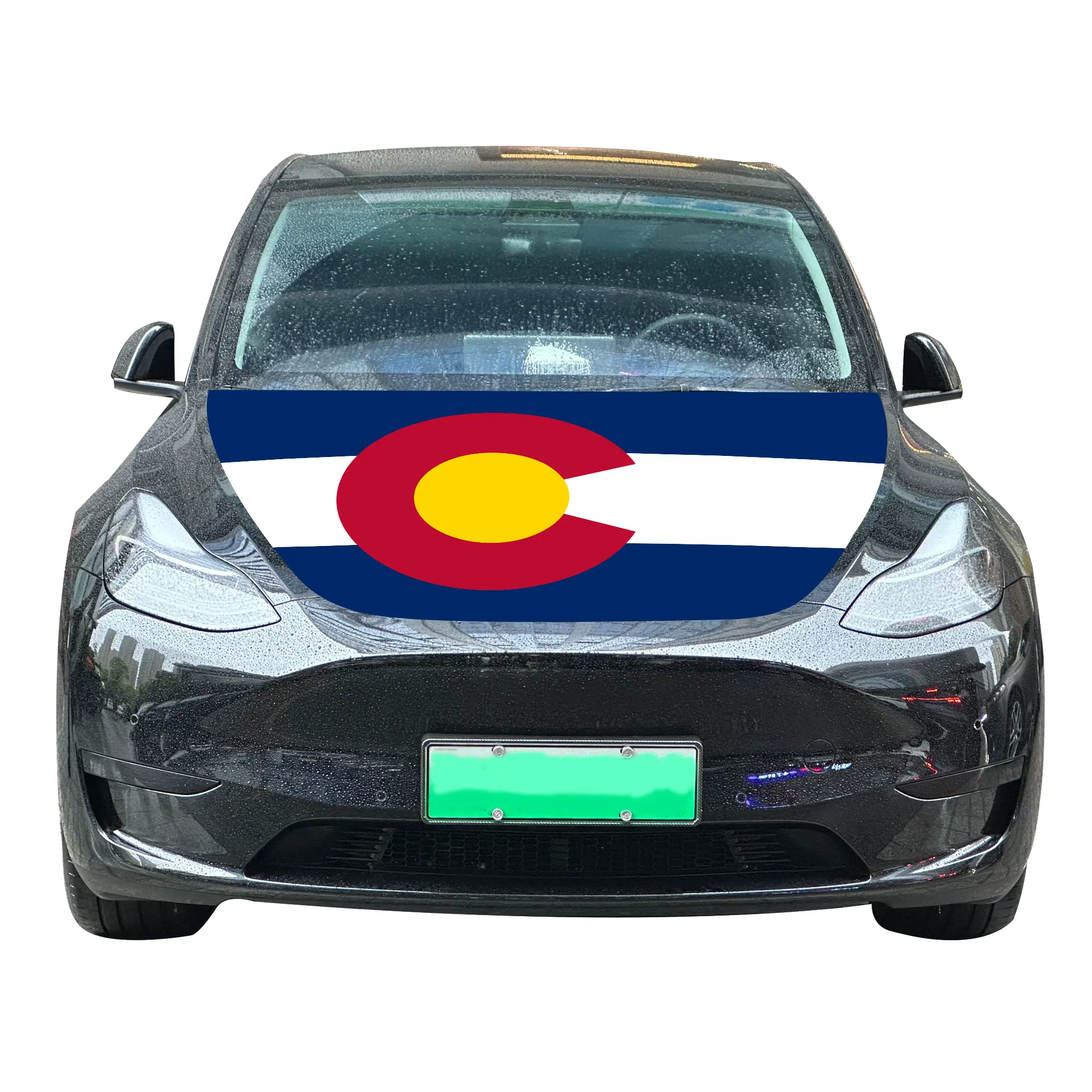 Capô de carro Colorado 120x150cm Coberturas de capô de carro bandeira, resistente ao desgaste e durável, acessível