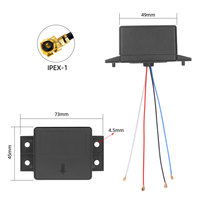 Antena Vertical Multibanda MIMO de 4 Puntas para Vehículo, GPS 4G 5G WiFi y Generador de Iones Negativos ABS DC12V, Transformador de Corriente 110V/220V