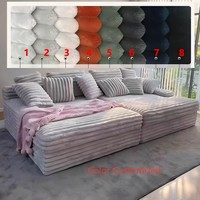 Herstellerdirektverkauf Moderner Einzel- und Doppelsofa-Sets Wohnzimmermöbel Cord-Modulsofa