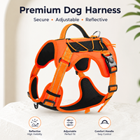 Harnais de dressage robuste pour chien d'extérieur, réglable, grande taille, anti-traction, gilet souple, harnais tactique pour chien