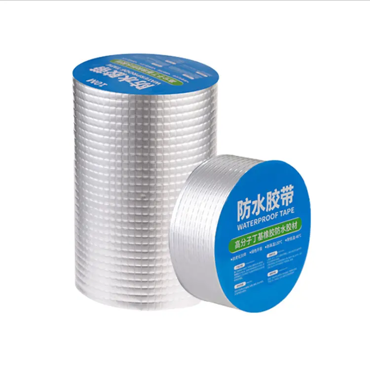 Techo impermeable a prueba de fugas autoadhesiva de papel de aluminio cinta de goma de butilo de espesar butilo sellador de cinta