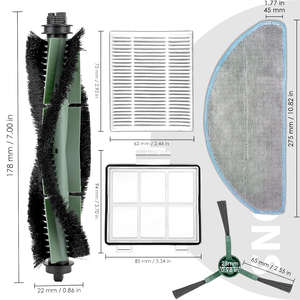 Kit d'accessoires pour <span class=keywords><strong>aspirateur</strong></span> <span class=keywords><strong>robot</strong></span> Mian, brosse latérale, filtre, serpillière, compatible avec <span class=keywords><strong>Irobot</strong></span> <span class=keywords><strong>Roomba</strong></span> Combo Essential Y0110 Y0112 Y0140 - Product Image 2