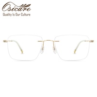 Lunettes de Vue Sans Monture Osicare Haute Qualité Homme en Titane, Monture Optique Rimless