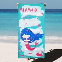 High Quality Hawaiian Style Printed Beach Towel Rectangle Design for Home Gym Use Oeko Certified Wholesale Custom Logo