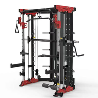 Appareil de musculation commercial multifonctionnel avec câble, rack de squat, machine Smith et fonction d'entraînement dynamique pour salle de sport