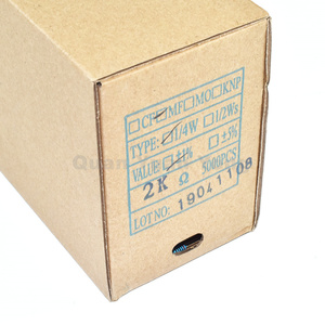 Résistance à noyau solide Résistance au carbone 0.25W <span class=keywords><strong>2K</strong></span> 1% 1/4W Puissance - Product Image 4