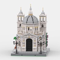 Modèle de l'église de Venise personnalisé, briques de construction MOC, ensemble de blocs de construction Street View, plastique ABS, échelle 1:12, éducatif, pour tous les âges