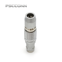 Connecteur industriel étanche IP68 PSCCONN série T 0T à 4 broches, auto-bloquant par poussée et traction, AFGG.0T.304.CPARC52, AFGG.0T.304.CPARC52Z
