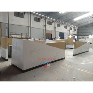 Kiosk Glass Hair Salon Shop Design High Quality Beauty Salon Cabinet OEM - Product Image 3